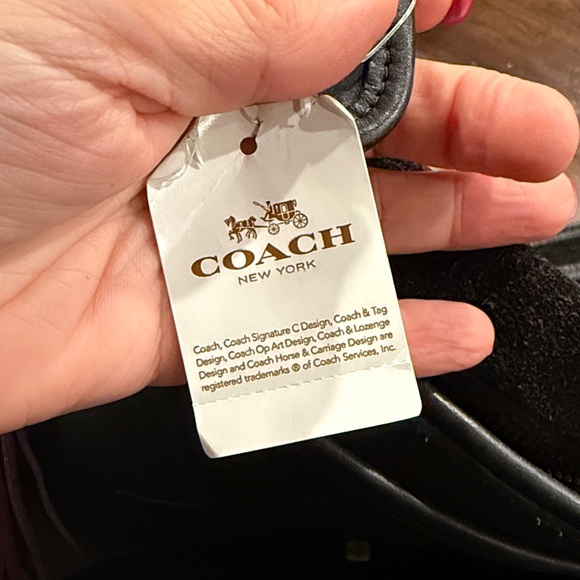 Coach Barneys Stewardess Bag Fringe Black with Black Burgundy Fringe - Picture 13 of 13